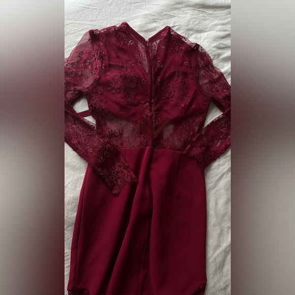 NBD Red Lace Dress - Picture 1 of 7
